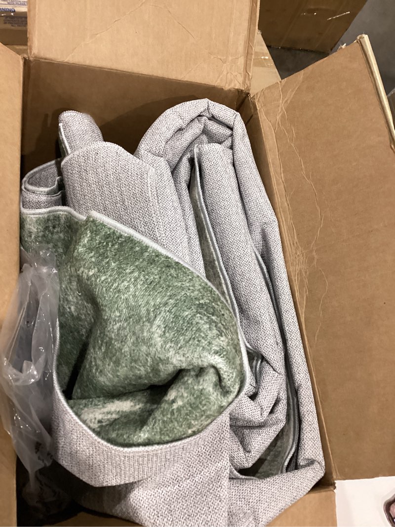 Condition photo showing Good Condition for lahome green 6x9 area rugs boho washable rugs for living room, modern abstract rugs for bedroom, ombre non-slip throw dining room rug carpet for playroom office nursery(6'x9',green) 6' x 9' (rectangular) green