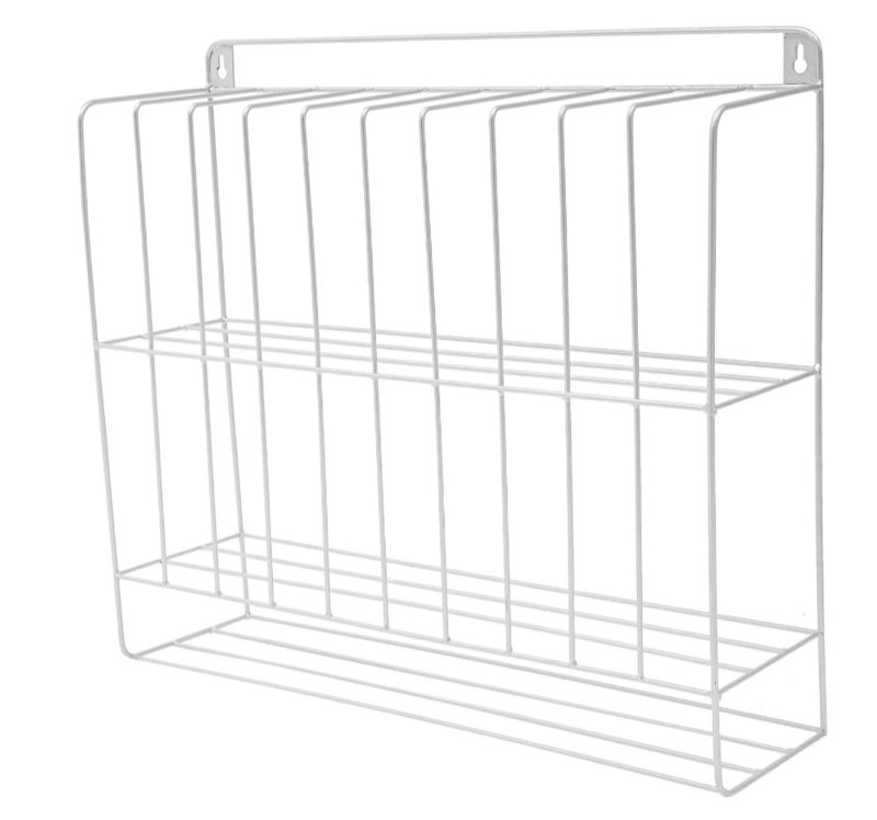 Black Hair Color Organizer, 2 Tiers Metal Salon Hair Color Tube Storage Racks for Salon Beauty Home Spa