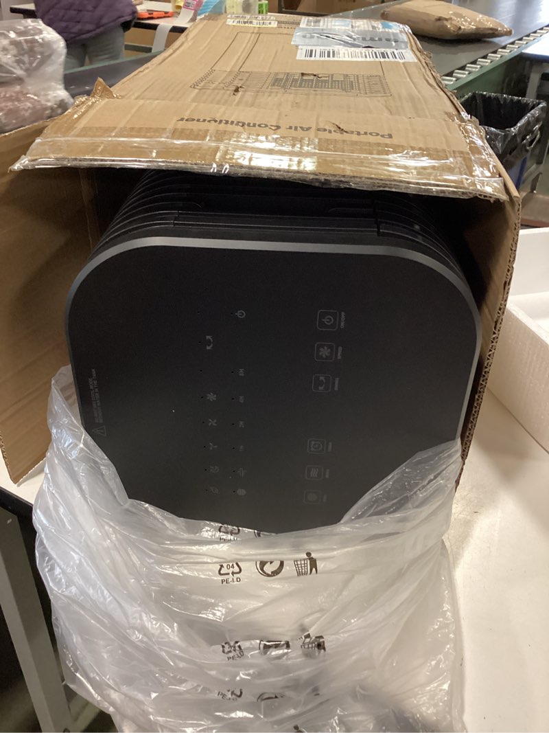 Condition photo showing Good Condition for 24" Windowless Portable Air Conditioner, 15H Timer & 120°Oscillation, 3-IN-1 Portable AC Unit with Remote, 2-Gal Tank, 3 Modes & 3 Speeds, Ultra-Quiet Ventless Swamp Cooler for Room Home Office, Black