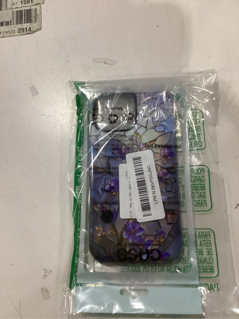 Case for iPhone 16 Pro Max,Blossom Wild Flower Stained Glass Phone Case Slim Silicone Shockproof Cov