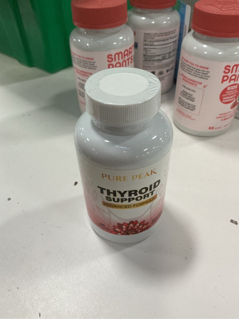 Condition photo showing New/Like New for Thyroid Support Supplement- Metabolic Function, Energy & Focus, Mood Enhancer - Iodine from Kelp, Ashwagandha, Vitamin B12, Inositol, Ginseng, Magnesium - 60 Capsules for Men & Women
