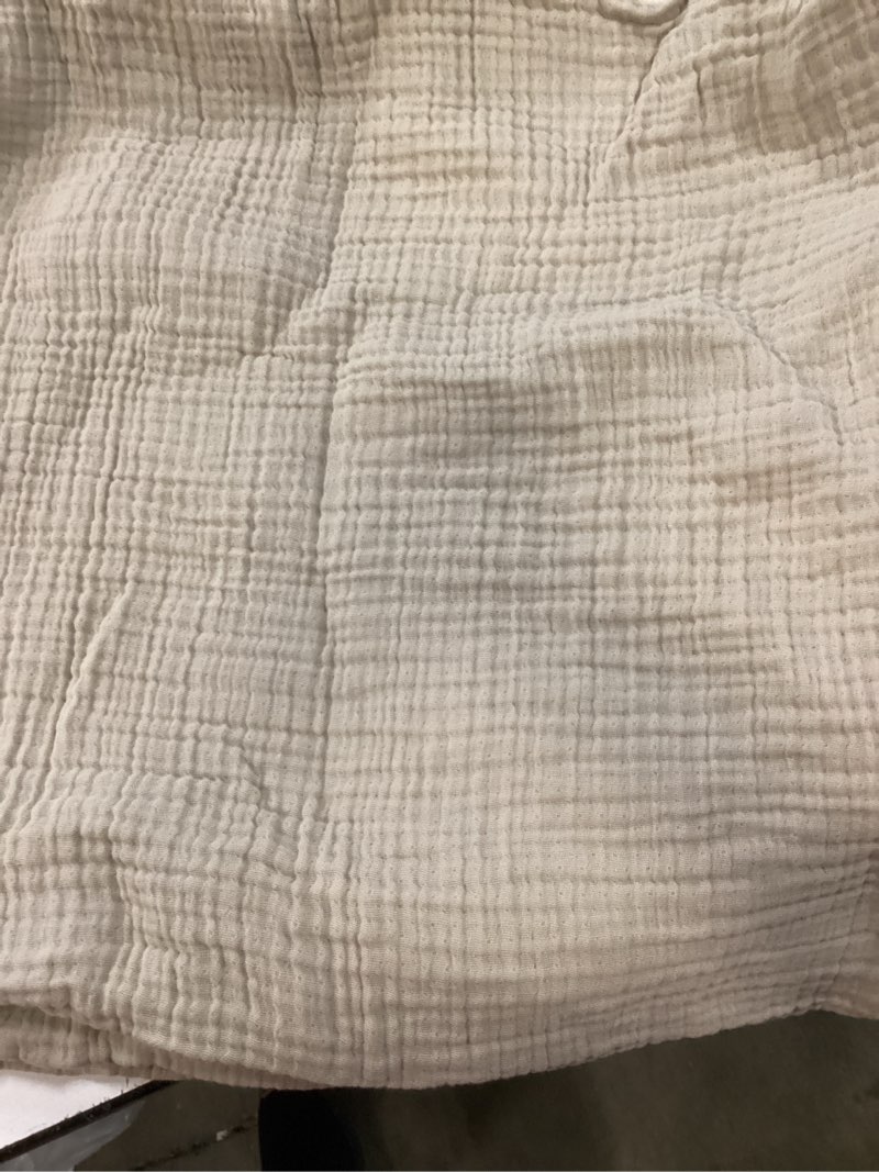Condition photo showing Good Condition for organic cotton gauze sham set, king, dune