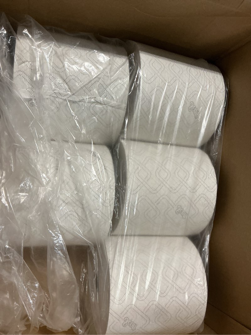 Condition photo showing Good Condition for similar 5pc scott professional 100% recycled fiber standard roll bulk toilet paper (13217), 2-ply, elevated design, white, individually wrapped (5pc)