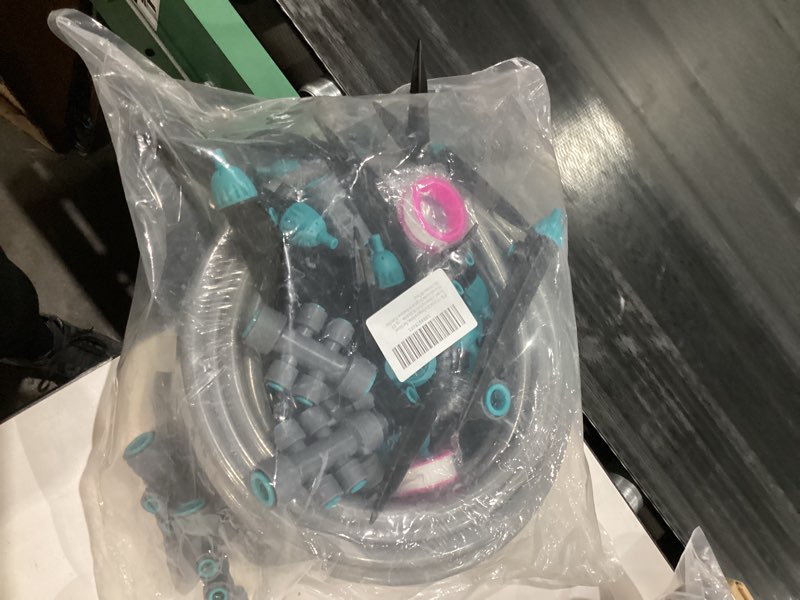 Condition photo showing New/Like New for Drip Irrigation System, Fast Connect Automatic Watering Kit with 12mm & 6mm Tubing, DIY Adjustable Garden Irrigation for Greenhouse, Flower Beds, Patio & Lawns (98 Feets)