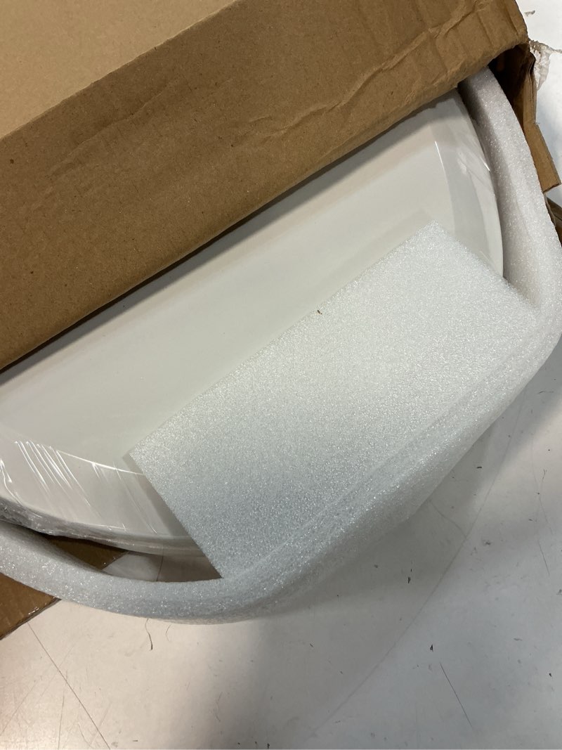 Condition photo showing Good Condition for toilet seat, elongated toilet seat with toddler seat built in, potty training toilet seat elongated fits both adult and child, with slow close and magnets- elongated white and blue blue elongated with toddler seat