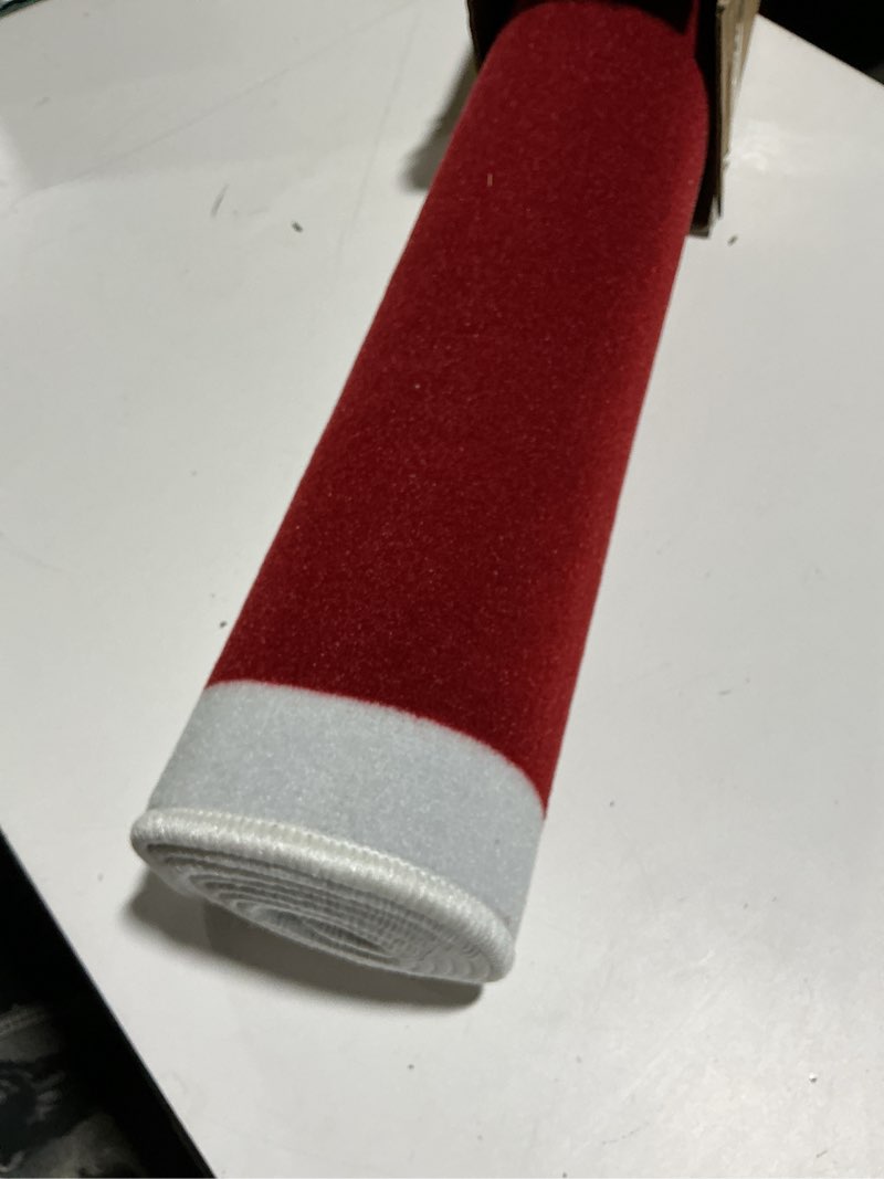 Condition photo showing Good Condition for baseball hitting mat, home plate mat with anti-slide rubber back, portable batters box turf mat baseball for hitting practice - indoor and outdoor use 6' x 4' red