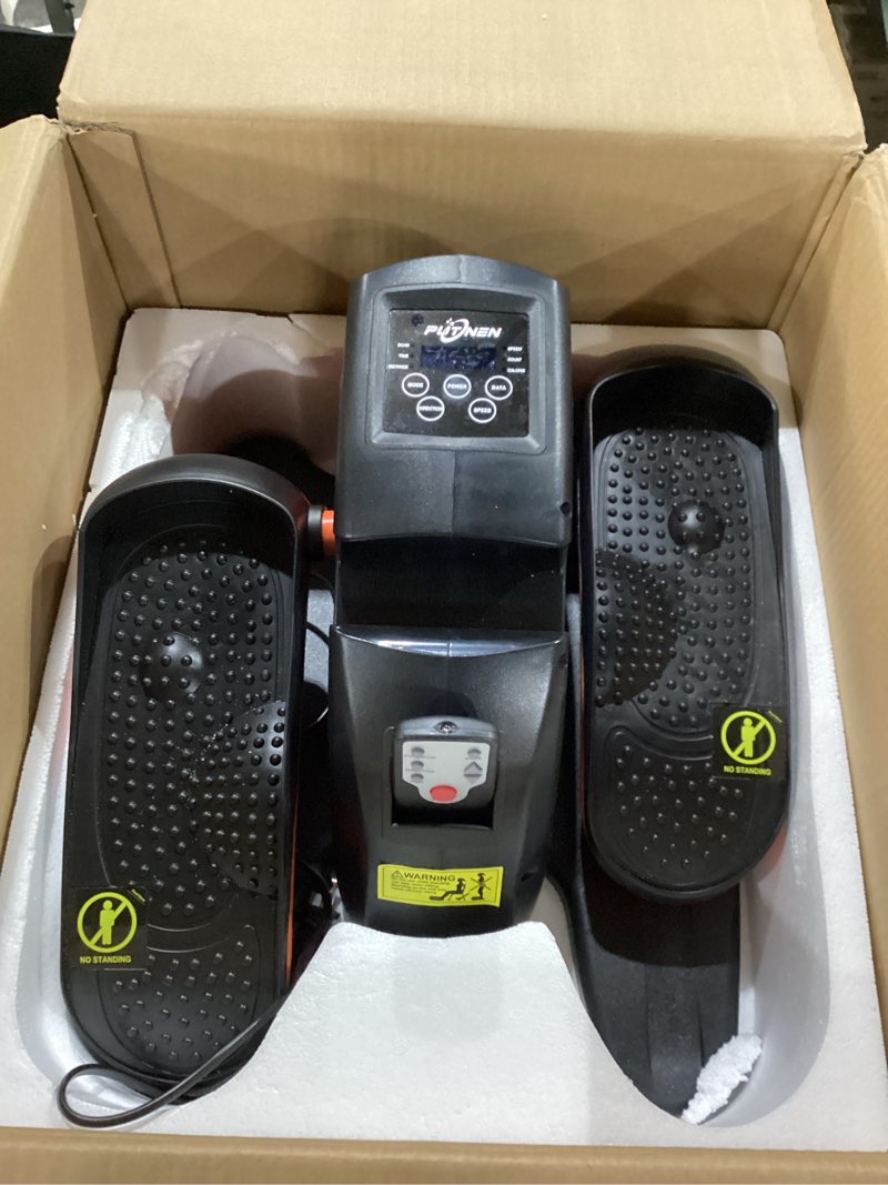 Condition photo showing New/Like New for Under Desk Elliptical Machine, Electric Elliptical Leg Exerciser for Seniors with 12 Adjustable, Portable Quiet Elliptical Exercise Machine, Seated Pedal Exerciser with Remote Control