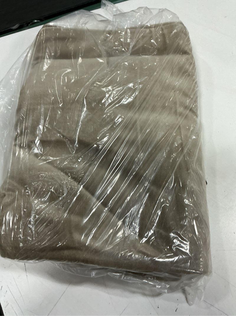 Condition photo showing New/Like New for cotton velvet oversized lumbar pillow cover, 12"x48", taupe
