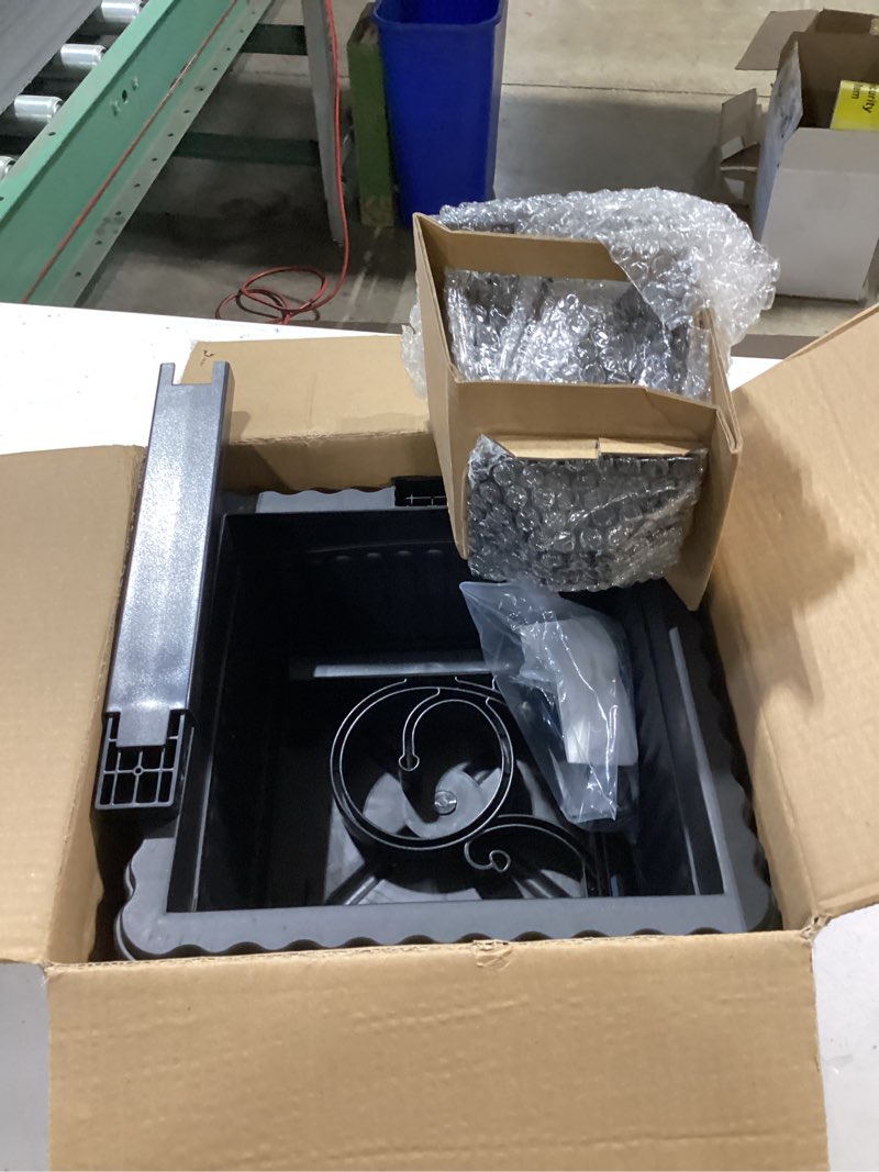 Condition photo showing Good Condition for melunar 1 pack 2-in-1 outdoor flower pot, solar post lamp waterproof, solar lamp post light, wall mount or freestanding, outdoor decorative lamp for garden, patio, front porch, back door, warm white