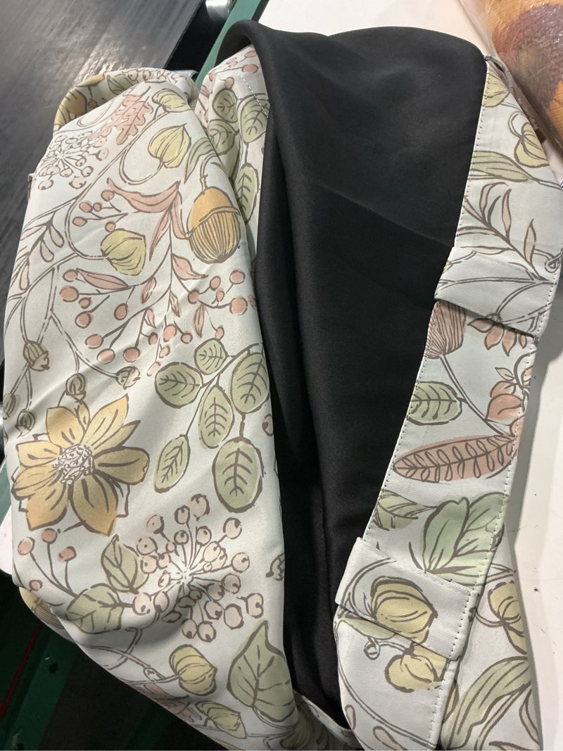 Condition photo showing Good Condition for yellow floral blackout curtains for kids 84 inches long 2 panels | for nursery, girls room, toddler room, teen girl, wildflower patterned room darkening drapes, cottagecore, whimsical