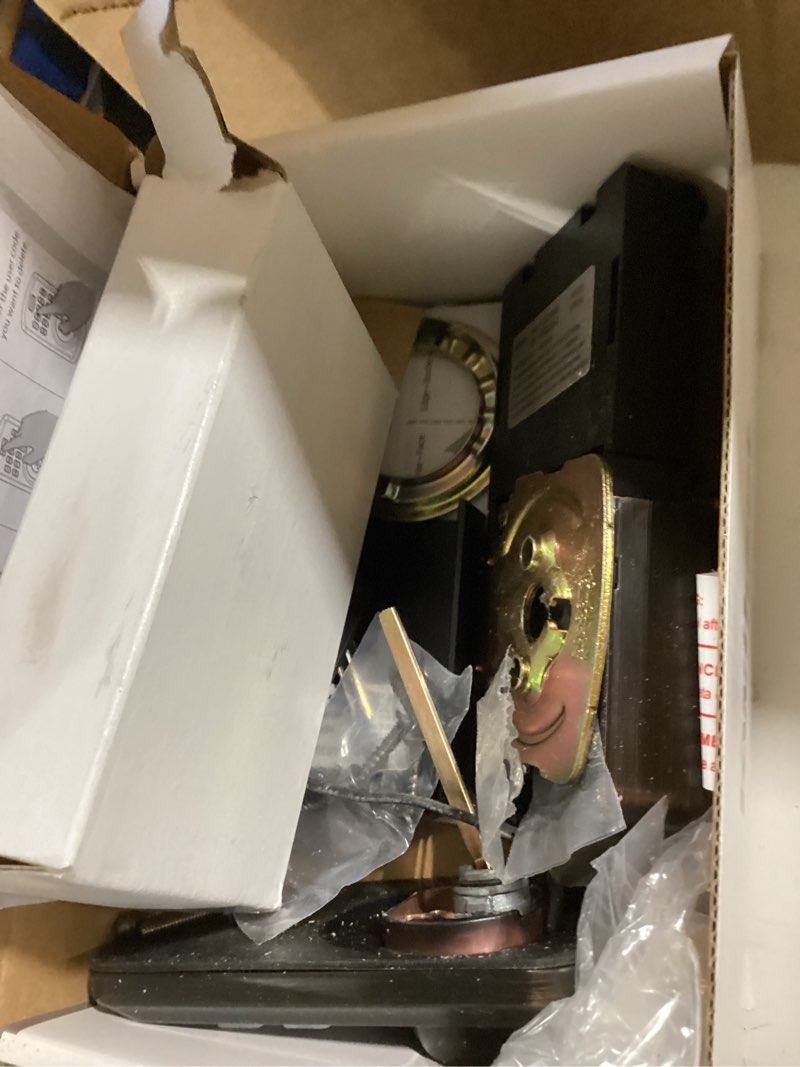 Condition photo showing As Is for kwikset 250 trs 11p smt power keyless entry deadbolt  bronze - quantity 1