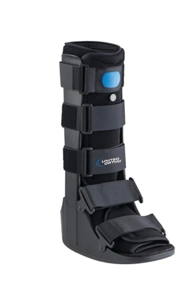 United Ortho Air Cam Walker Fracture Boot, Medium, Black