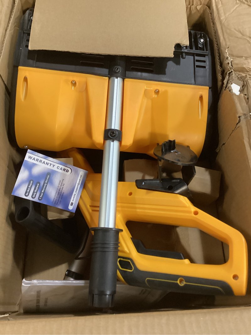 Condition photo showing As Is for Cordless Snow Shovel Compatible with Dewalt 20V Max Battery(NO Battery), 12'' Electric Snow Shovel with LED Lights & Adjustable Chute, Lightweight Snow Blower for Driveway, Sidewalks