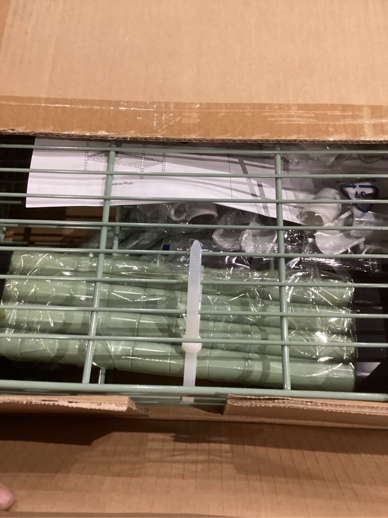 Condition photo showing New/Like New for IZEUK 3 Tier Heavy Duty Steel Storage Shelves, Metal Shelf Wire Shelving Rack for Pantry, Kitchen, Cloakroom or Office Organization (13.8" D x 13.8" W x 25.5" H, 750LBS, Green) 3 Tier, 13.8" D x 13.8" W x 25.5" H Green