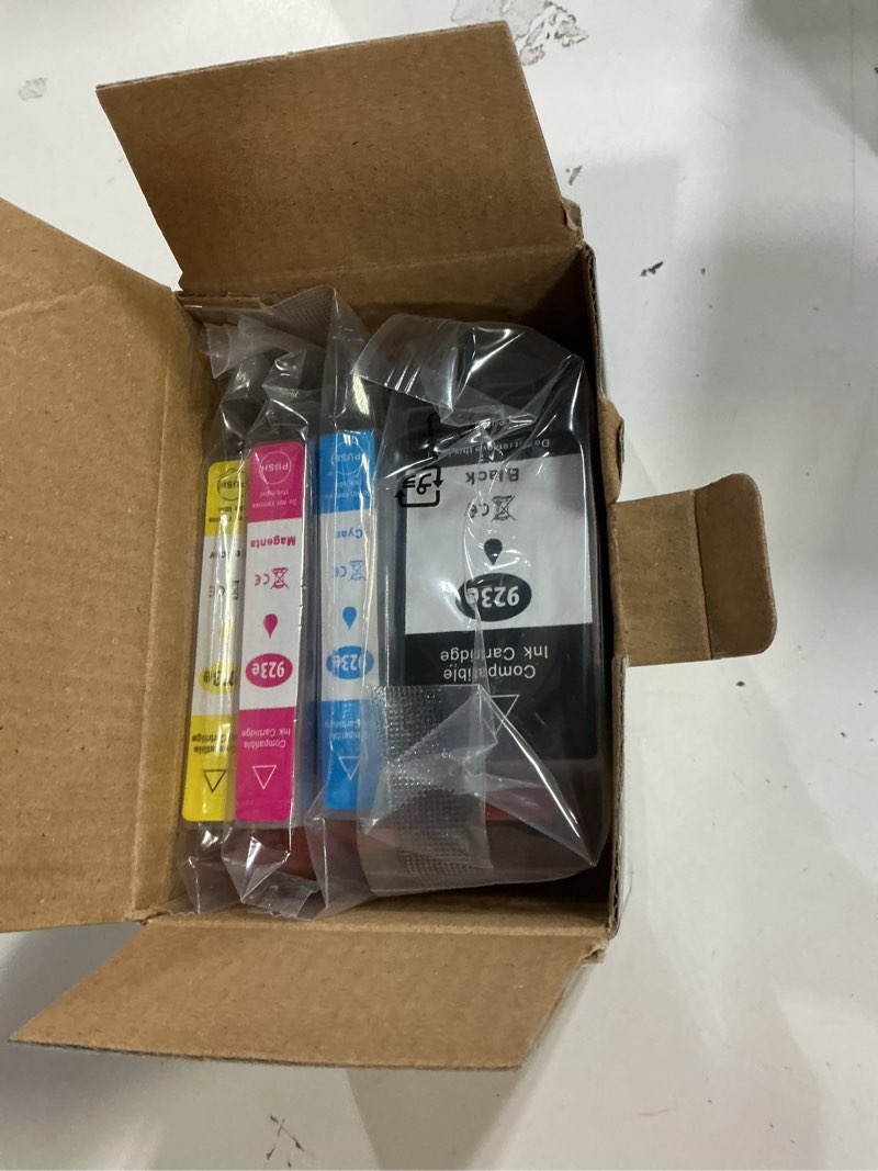 Condition photo showing New/Like New for 923e 923xl ink cartridges compatible for hp923e for hp 923 xl printer ink 923 xl 923e ink cartridges work with 8120 8122e 8124e 8125e 8130e 8132e 8134e 8135e 8138e 8139e printer black c/m/y(4 pack)