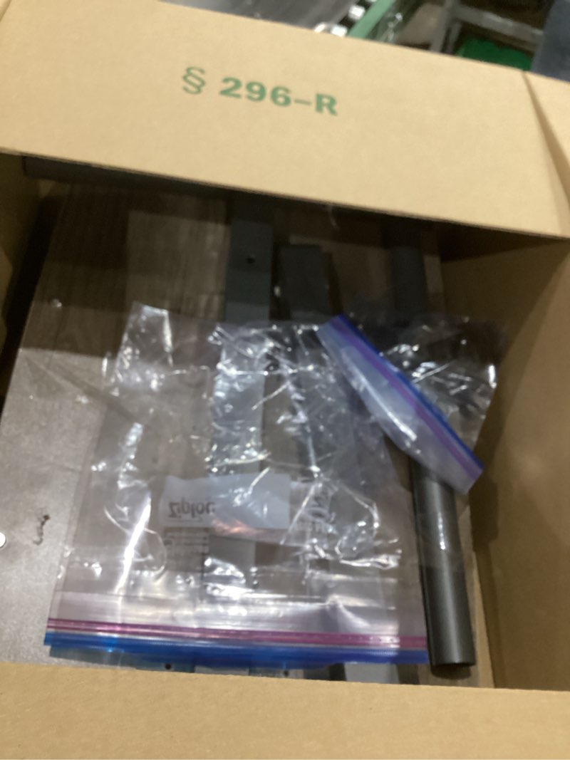 Condition photo showing As Is for Adjustable Overbed Bedside Table with Wheels Hospital Bed Table Portable Computer Stands Movable Desk Computer Table for Bed Laptop Stand for Couch