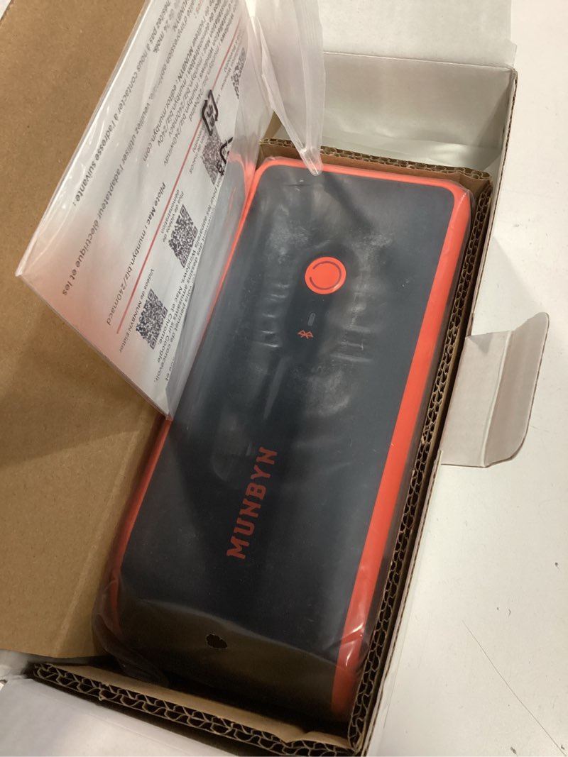 Condition photo showing New/Like New for munbyn mc240 bluetooth thermal label printer with battery, built-in paper bin, portable wireless 4×6 shipping label printer, compatible with ios, android, windows, mac, works for small business