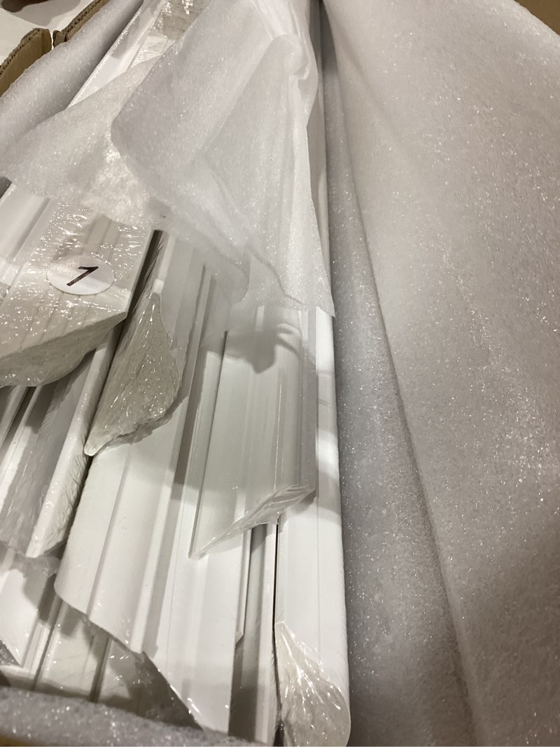 Condition photo showing Good Condition for art3d pre-cut wall molding set of ready-to-assemble wainscoting panels for interior wall décor living room bedroom accent wall - installed with glue