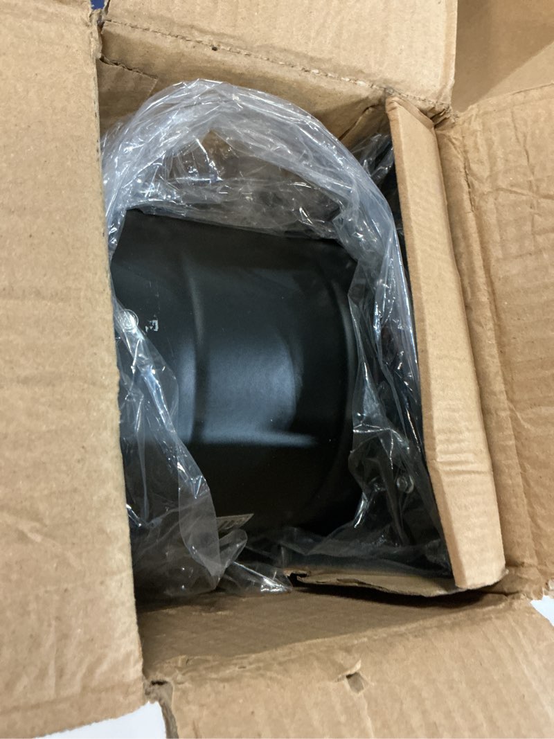 Condition photo showing As Is for hg power 6 inch exhaust fan, 308cfm wall exhaust fan for kitchen, metal extractor fan for attic, garage, window ventilation, hvac system black 6 inch(no speed controller)