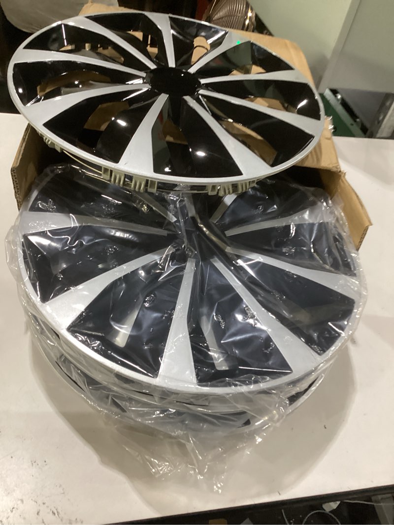 Condition photo showing Good Condition for 15 inch hubcaps set of 4, automotive wheel tire covers, wheel rim r15 compatible with honda civic accord nissan sentra toyota corolla camry vw jetta chevy cruz ford focus hyundai elantra r15 wheel covers set of 4