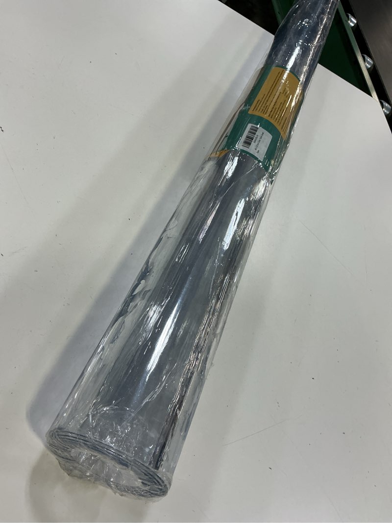 Condition photo showing New/Like New for 40 x 72 inch clear table cover, 2mm thick vinyl table protector, waterproof for dining room, kitchen, office clear 2mm 40" x 72"