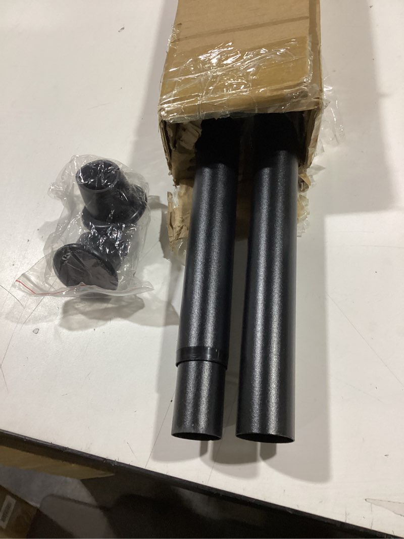 FVONZN Tension Curtain Rod 43-124 Inches Extra Long Black Heavy Duty Tension Rods Adjustable Curtain