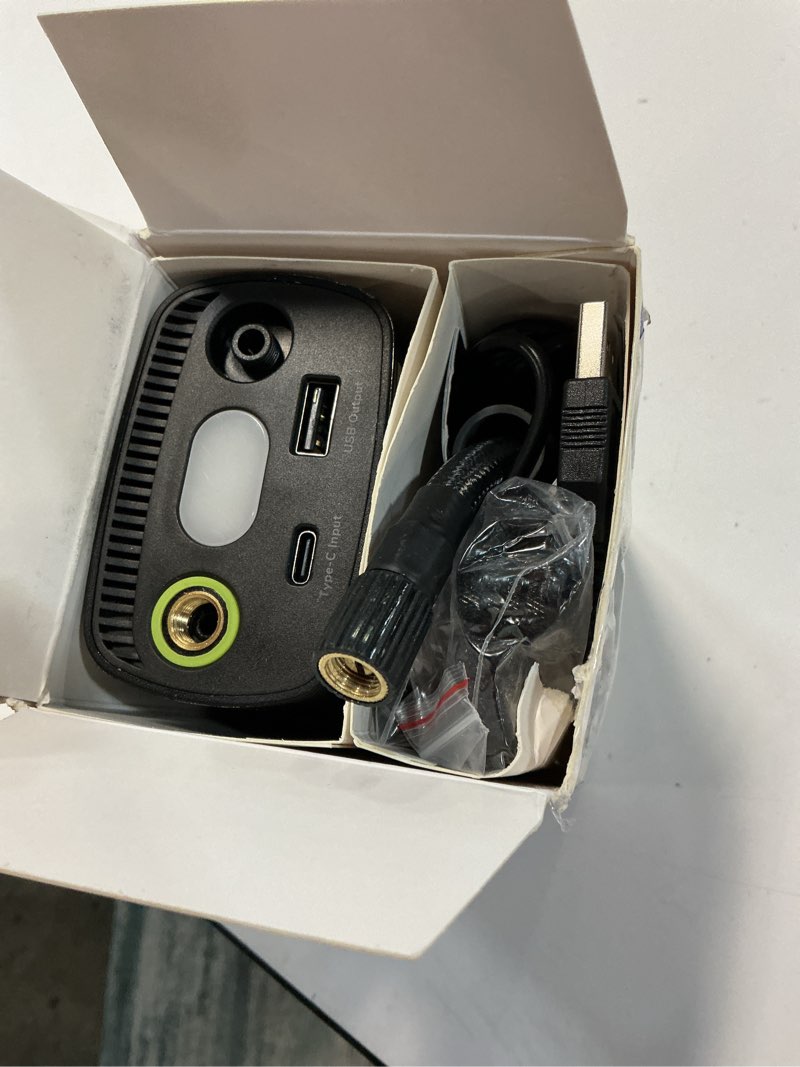 Condition photo showing Good Condition for syncwire tire inflator portable air compressor - 150psi 2x faster inflation smart air pump for car tires [extra-large lcd] with digital pressure gauge, auto shut-off for car, motorcycle, bike & balls black