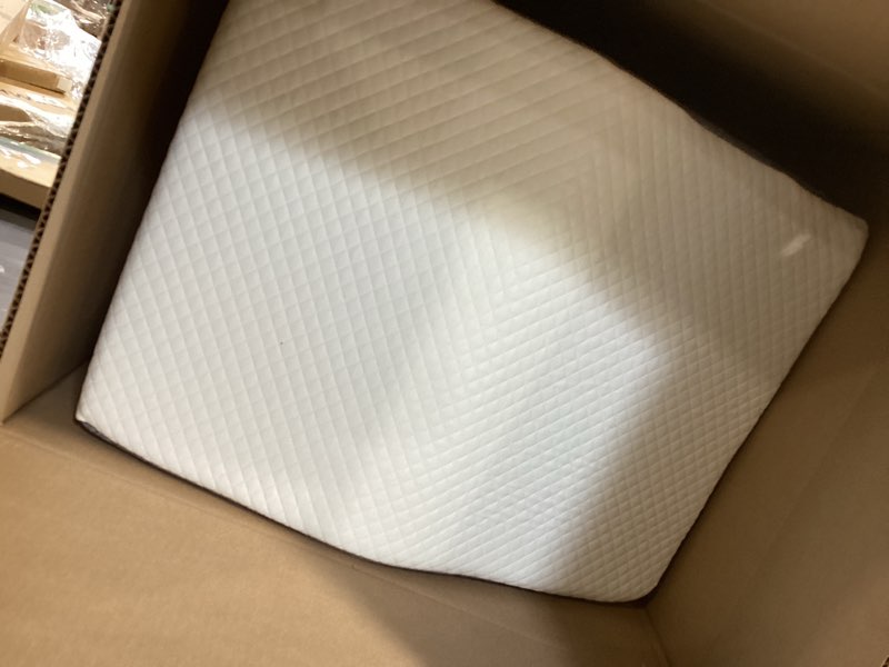 Condition photo showing Good Condition for sweetcrispy 7 inch wedge pillow, body pillow for sleep apnea, neck pain relief, post surgery, sleeping comfort, snoring, white & grey white& grey 7 inch