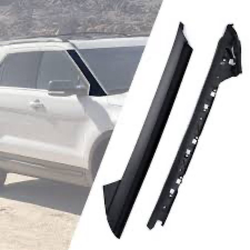 A-Pillar Molding Trim Kit Compatible with 2011-2019 Ford Explorer Right Passenger Side Outer & Inner