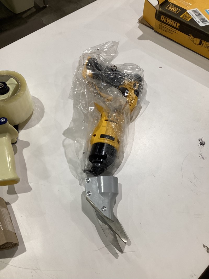 Condition photo showing As Is for DEWALT DCS498B 20V Max Cordless Fiber Cement Shears (Tool Only)