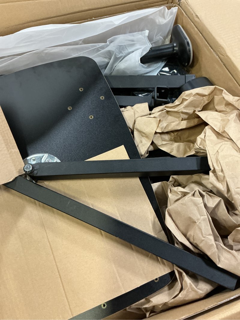 Condition photo showing As Is for stander wonder tray plus, adjustable recliner swivel tv tray with standing handle for seniors & elderly adults, walnut laptop desk for couches & chairs, mobility aid sit and stand assist