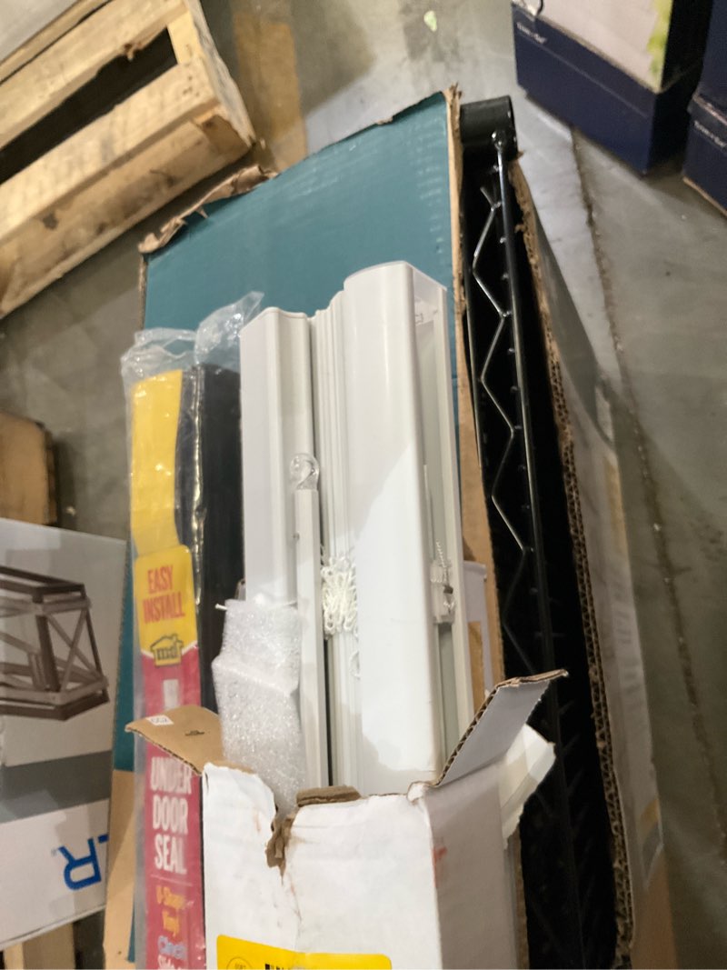 Condition photo showing Good Condition for project source 1-in slat width 27-in x 64-in cordless white vinyl light filtering mini-blinds
