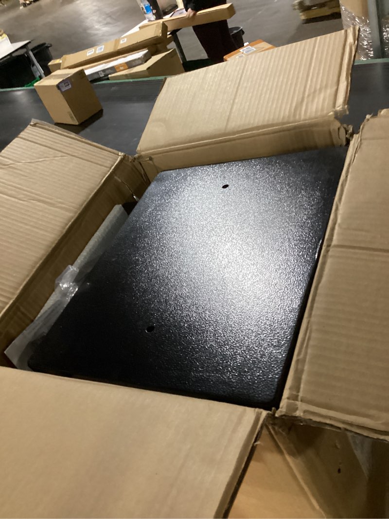 Condition photo showing As Is for Amazon Basics Steel Home Security Electronic Safe with Programmable Keypad Lock for Documents, Jewelry, Valuables, 1.8 Cubic Feet, Black, 13.8"W x 13"D x 19.7"H 1.8 Cubic Feet Keypad Lock