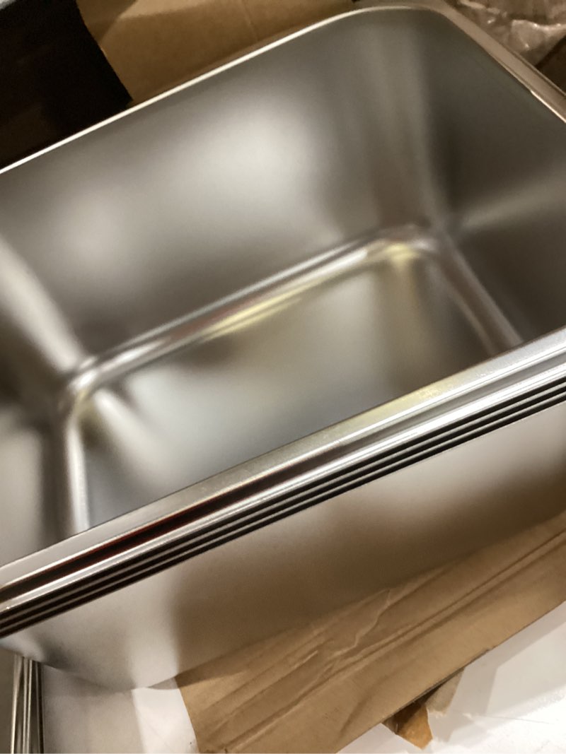 Condition photo showing Good Condition for west bay 4 pack  hotel pan with lids, 4'' deep steam table pan with lid, 