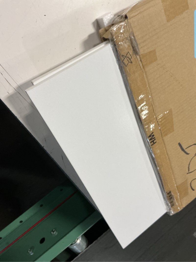 Condition photo showing As Is for furinno cubicle cube insert, x-shelf cube organizer, 3-shelf accessory, fits into furinno triple thick cubes, ikea kallax, for organizers and storage, white white x-shelf insert