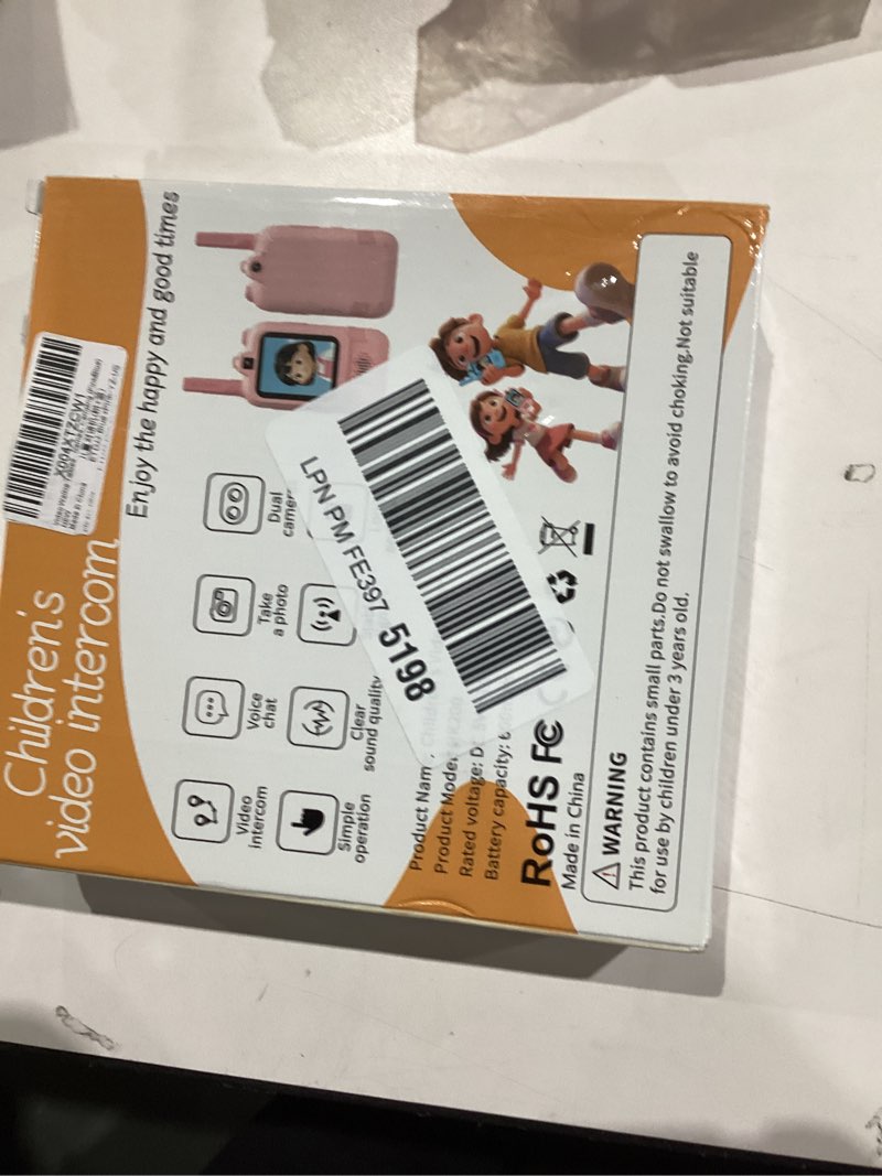 Condition photo showing Good Condition for Video Walkie Talkies for Kids, Dual Camera 2-Pack Rechargeable Video Intercom,1600 Ft Range 2 Way Radios Toys|Voice Chat&Photo, Gifts for Age 3-12 Boys Girls Indoor Outdoor Games, Camping (Pink/Blue)