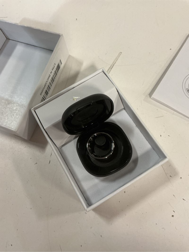 Condition photo showing New/Like New for smart ring for women men, fitness tracker ring with body temperature, heart rate, blood oxygen, sleep monitor, calories, no subscription fee, ip68 waterproof for iphone & android (silver, #8) silver #8