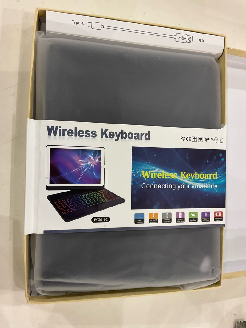 Condition photo showing New/Like New for MMK for iPad Keyboard Case 9.7 for New iPad 2018 (6th Gen) -Compatible with iPad Pro 2017 (5th Gen) - Compatible with iPad Air 2/ Air -Detachable Wireless Bluetooth Keyboard - Magnetic Auto Sleep/Wake Black1