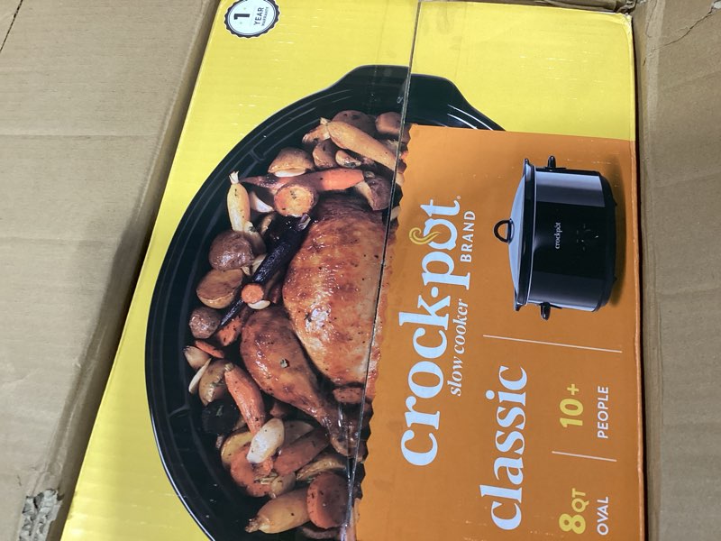 Condition photo showing Good Condition for Crockpot Manual 8-Quart Slow Cooker Black 8qt Black