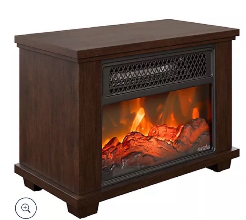 duraflame tabletop portable electric heater & fireplace