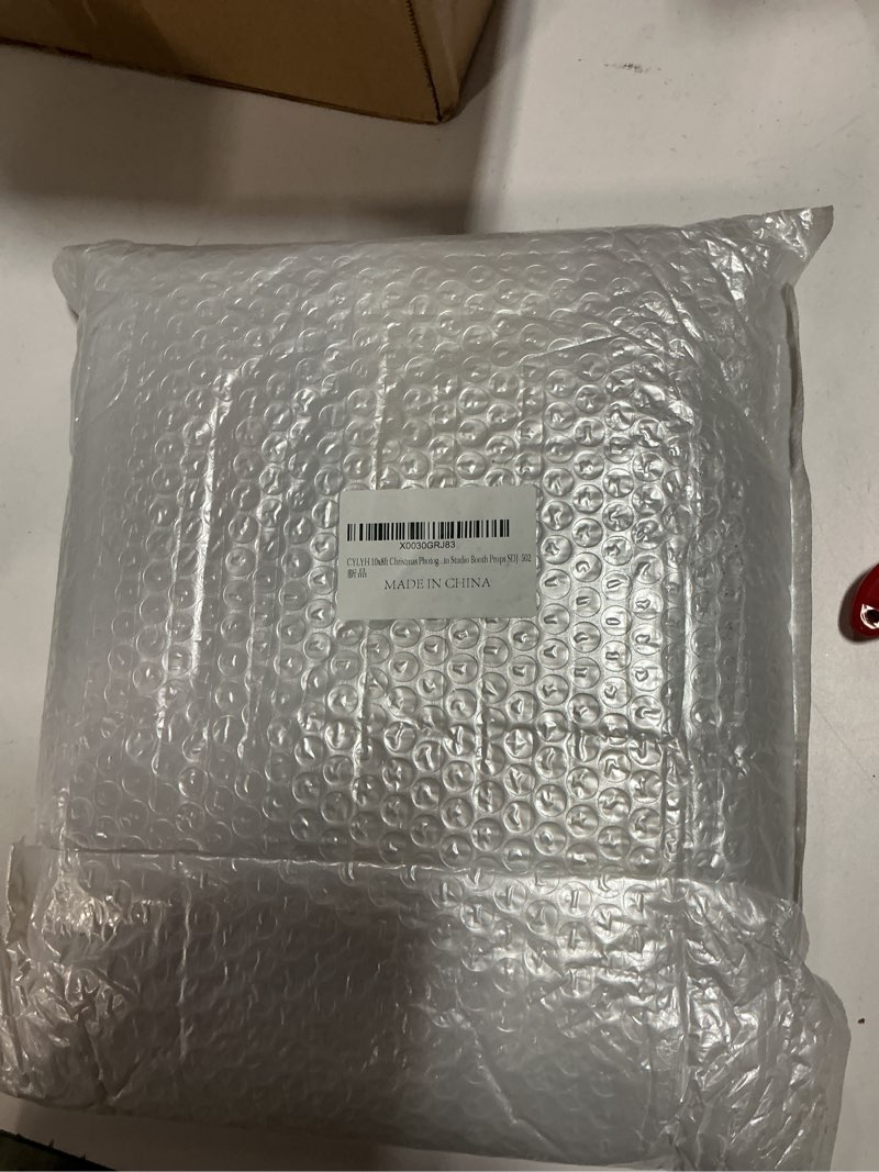 Condition photo showing New/Like New for CYLYH 10x8ft Christmas Photography Backdrop Christmas Fireplace Theme Backdrop Xmas Party Decorations Birthday Party Kids Portrait Photo Studio Booth Props