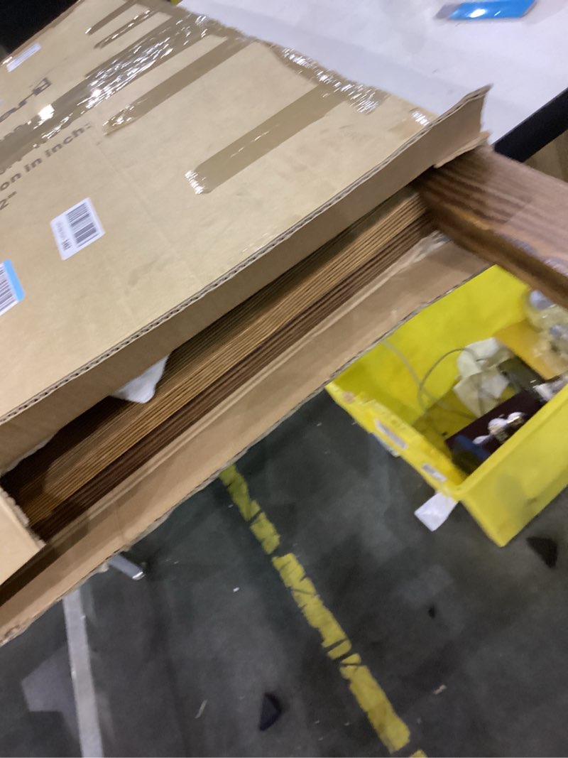 Condition photo showing As Is for INNOVART A-Frame Sidewalk Sign 40”x26”, Sandwich Felt Letter Board w/Changeable Letters, Double-Sided Felt Letter Board, Free Standing Letter Board Easel for Restaurant, Business, Wedding, Dark Brown 40" x 26" Brown