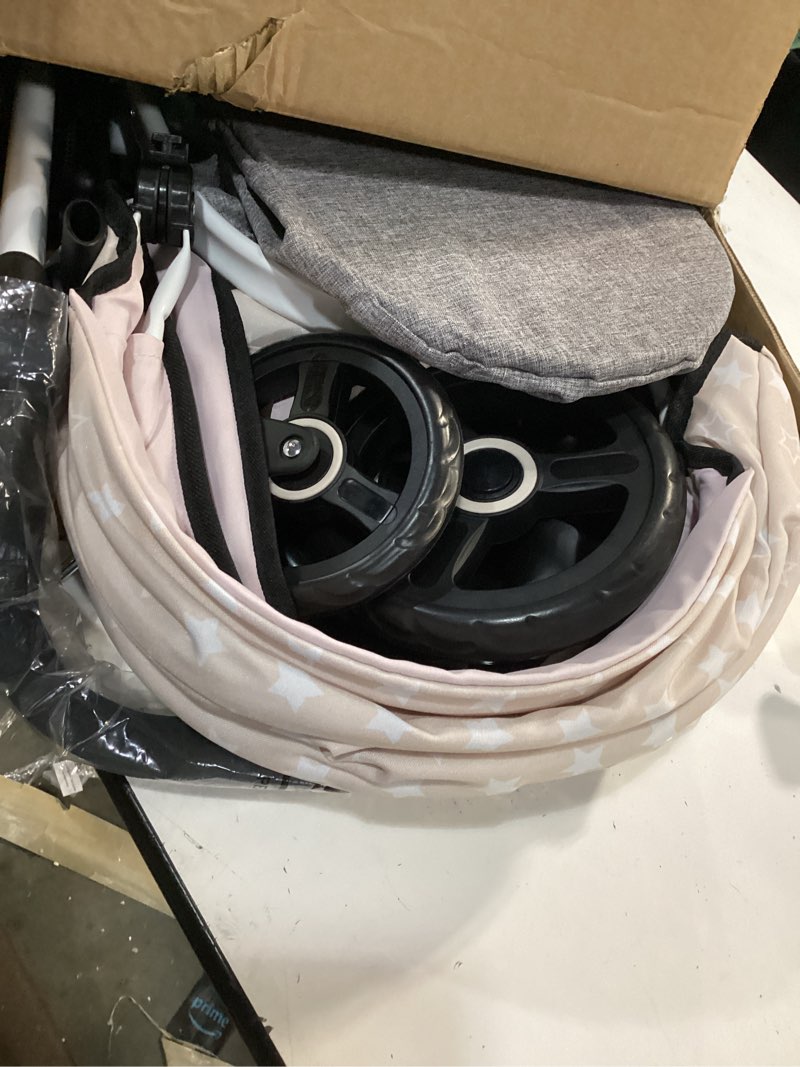 Condition photo showing Good Condition for Bayer Design Dolls: Pram Xeo - Gray & White Stars - Accessory for Dolls Up to 18", Shoulder Bag, Convertible to Pushchair, Foldable, Kids Toy, Ages 3+