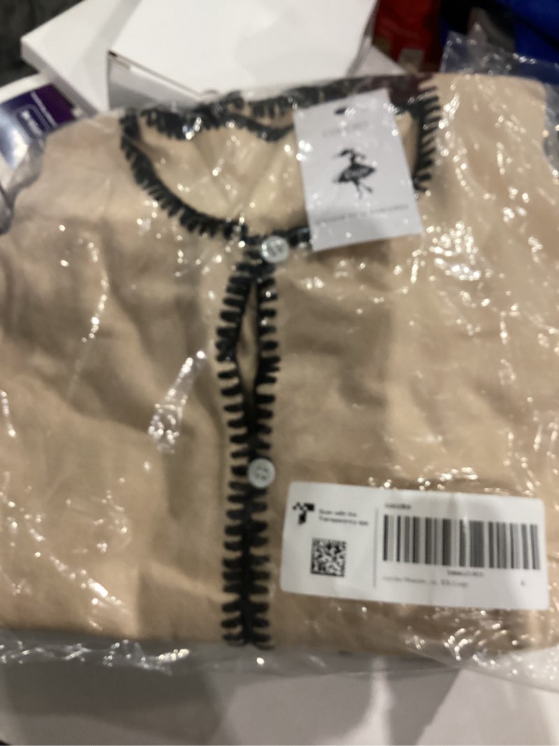 Condition photo showing New/Like New for Womens Sweater Vest Top Trendy Summer Outfits 2025 Sleeveless Button Down Crop Knit Tank Tops Apricot Small