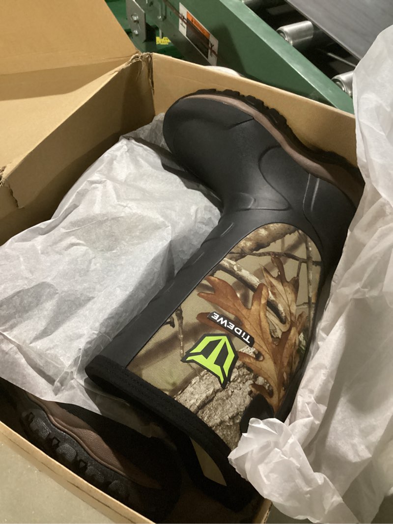 Condition photo showing Good Condition for TIDEWE Hunting Boots Snake Proof for Men, Waterproof Insulated Warm Rubber With Steel Shank, 5mm Neoprene Lightweight Outdoor, Sturdy Work for Farming Gardening Next Camo Vista 9