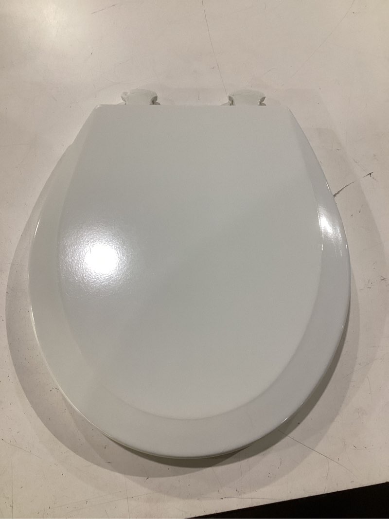 Condition photo showing Good Condition for bemis 500ec 390 toilet seat with easy clean & change hinges, 1 pack round, cotton white round basic