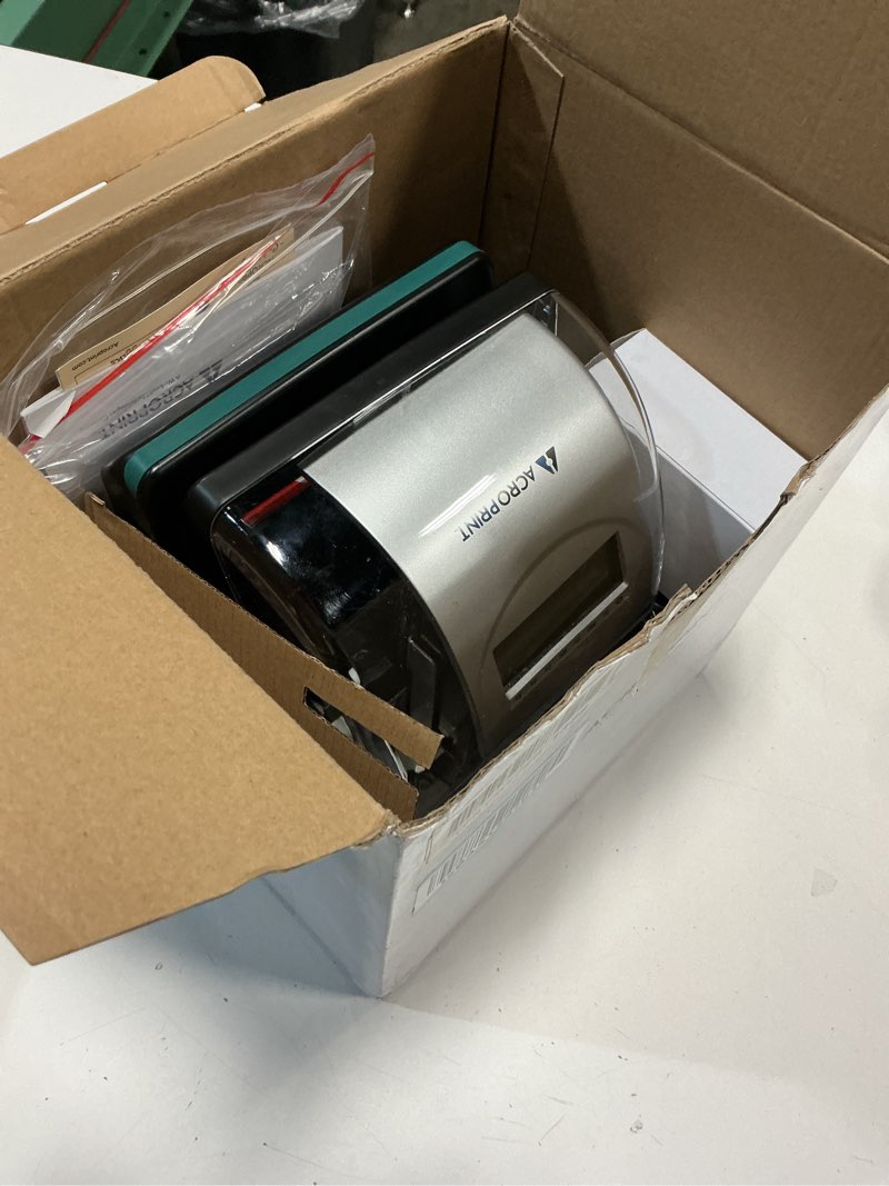 Condition photo showing Good Condition for Acroprint Electronic Time Clock Machine – Time Stamp Machine for Employees, Ideal for Small Business, Accommodates Right or Left-Hand Time Cards, Selectable Hour Format
