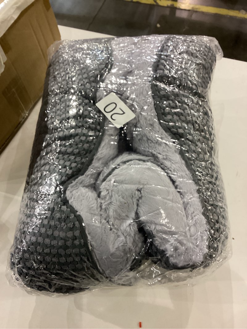 Condition photo showing As Is for INVENHO Small Dog Bed for Small Dogs, Cat Beds for Indoor Cats Washable, Orthopedic Dog Bed, Warming Soft Calming Sleeping Puppy Bed Durable Pet Bed with Anti-Slip Bottom S(20"x19"x6") S (20"x19"x6") Grey