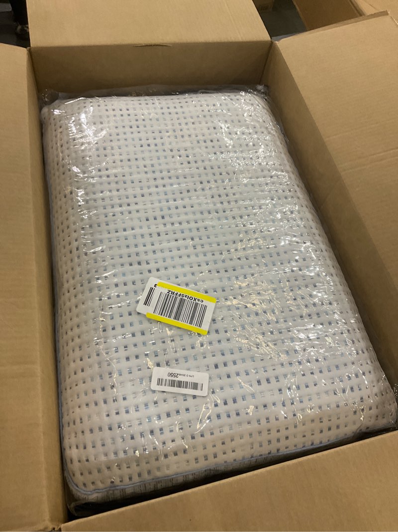 Condition photo showing New/Like New for Serta Perfect Sleeper Copper Infused Memory Foam Pillow, Oversized Traditional, White