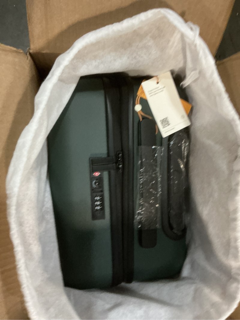 Condition photo showing New/Like New for Expandable Carry-On Hard Shell Suitcase - 20, Dark Green